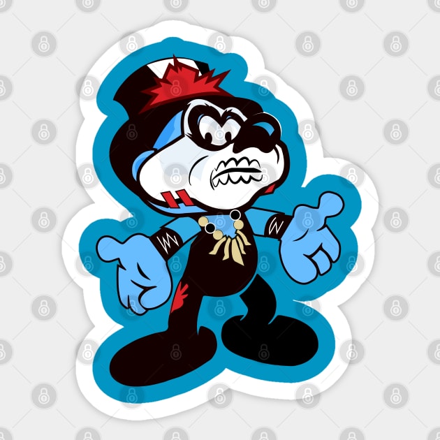 Papa Shango Smurf - Blue Variant Sticker by Gimmickbydesign